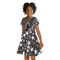 Harriet Tubman Underground Railroad Kid Short Sleeve Dress Fearless In The Dark - Civil Rights Hero Vintage Art