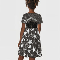 Harriet Tubman Underground Railroad Kid Short Sleeve Dress Fearless In The Dark - Civil Rights Hero Vintage Art