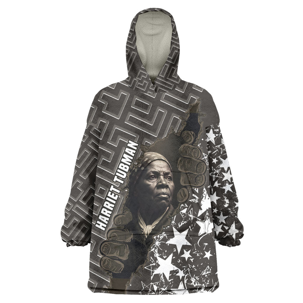 Harriet Tubman Underground Railroad Kid Wearable Blanket Hoodie Fearless In The Dark - Civil Rights Hero Vintage Art