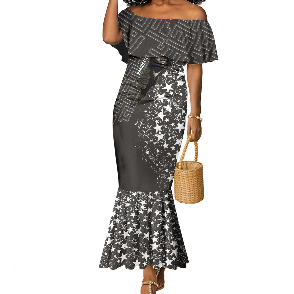 Harriet Tubman Underground Railroad Mermaid Dress Fearless In The Dark - Civil Rights Hero Vintage Art