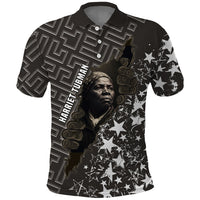 Harriet Tubman Underground Railroad Polo Shirt Fearless In The Dark - Civil Rights Hero Vintage Art