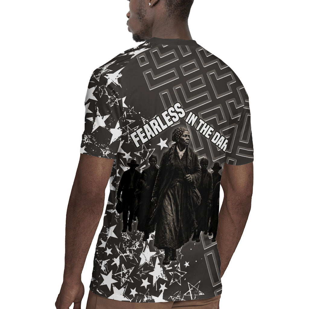 Harriet Tubman Underground Railroad Rugby Jersey Fearless In The Dark - Civil Rights Hero Vintage Art