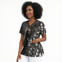 Harriet Tubman Underground Railroad Scrub Top Fearless In The Dark - Civil Rights Hero Vintage Art