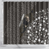 Harriet Tubman Underground Railroad Shower Curtain Fearless In The Dark - Civil Rights Hero Vintage Art