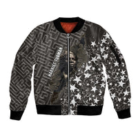 Harriet Tubman Underground Railroad Sleeve Zip Bomber Jacket Fearless In The Dark - Civil Rights Hero Vintage Art