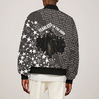 Harriet Tubman Underground Railroad Sleeve Zip Bomber Jacket Fearless In The Dark - Civil Rights Hero Vintage Art