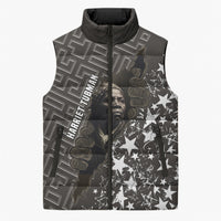 Harriet Tubman Underground Railroad Sleeveless Puffer Jacket Fearless In The Dark - Civil Rights Hero Vintage Art