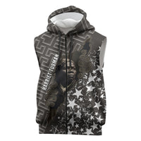 Harriet Tubman Underground Railroad Sleeveless Zip Hoodie Fearless In The Dark - Civil Rights Hero Vintage Art