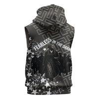 Harriet Tubman Underground Railroad Sleeveless Zip Hoodie Fearless In The Dark - Civil Rights Hero Vintage Art