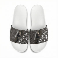 Harriet Tubman Underground Railroad Slide Sandals Fearless In The Dark - Civil Rights Hero Vintage Art