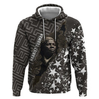 Harriet Tubman Underground Railroad Zip Hoodie Fearless In The Dark - Civil Rights Hero Vintage Art