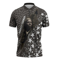 Harriet Tubman Underground Railroad Zipper Polo Shirt Fearless In The Dark - Civil Rights Hero Vintage Art