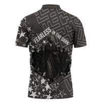 Harriet Tubman Underground Railroad Zipper Polo Shirt Fearless In The Dark - Civil Rights Hero Vintage Art