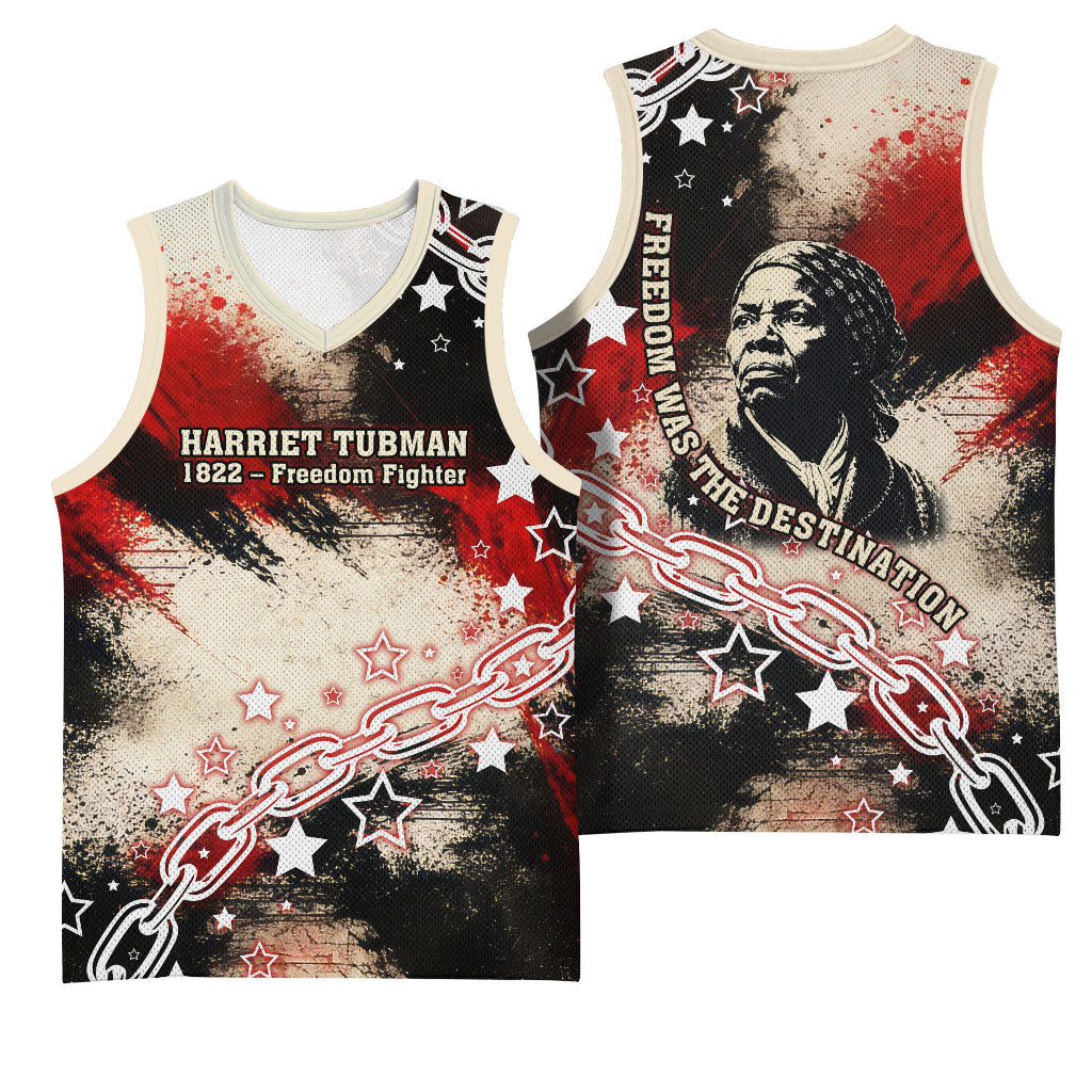 Freedom Fighter Harriet Tubman Basketball Jersey Freedom Was The Destination 1822