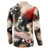 Freedom Fighter Harriet Tubman Button Sweatshirt Freedom Was The Destination 1822