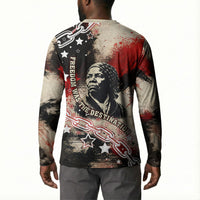 Freedom Fighter Harriet Tubman Button Sweatshirt Freedom Was The Destination 1822