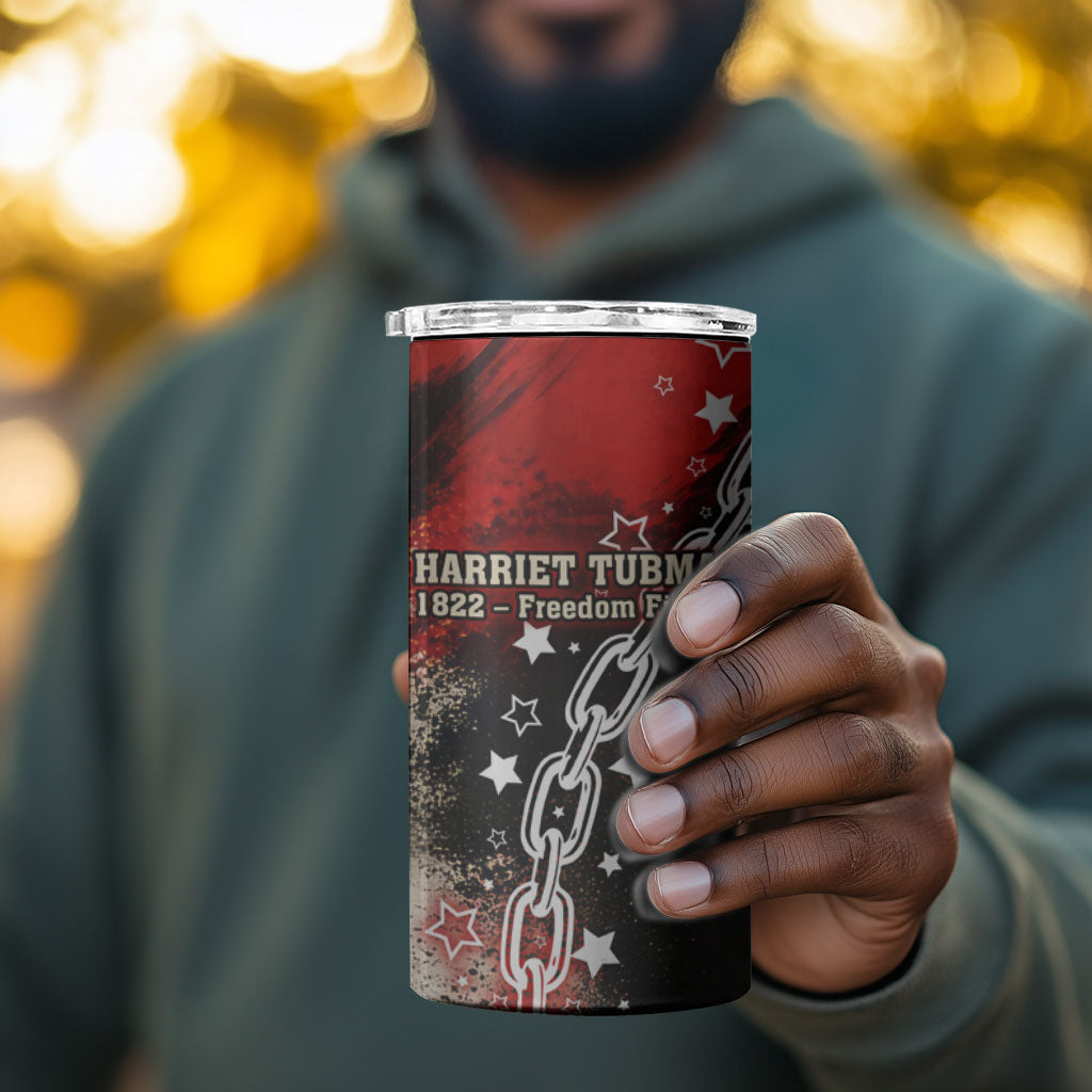 Freedom Fighter Harriet Tubman 4 in 1 Can Cooler Tumbler Freedom Was The Destination 1822