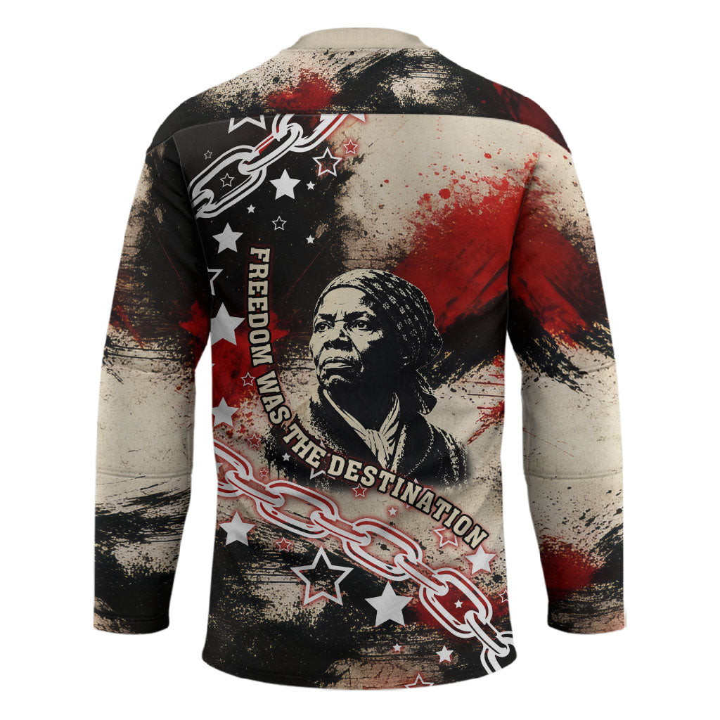 Freedom Fighter Harriet Tubman Hockey Jersey Freedom Was The Destination 1822