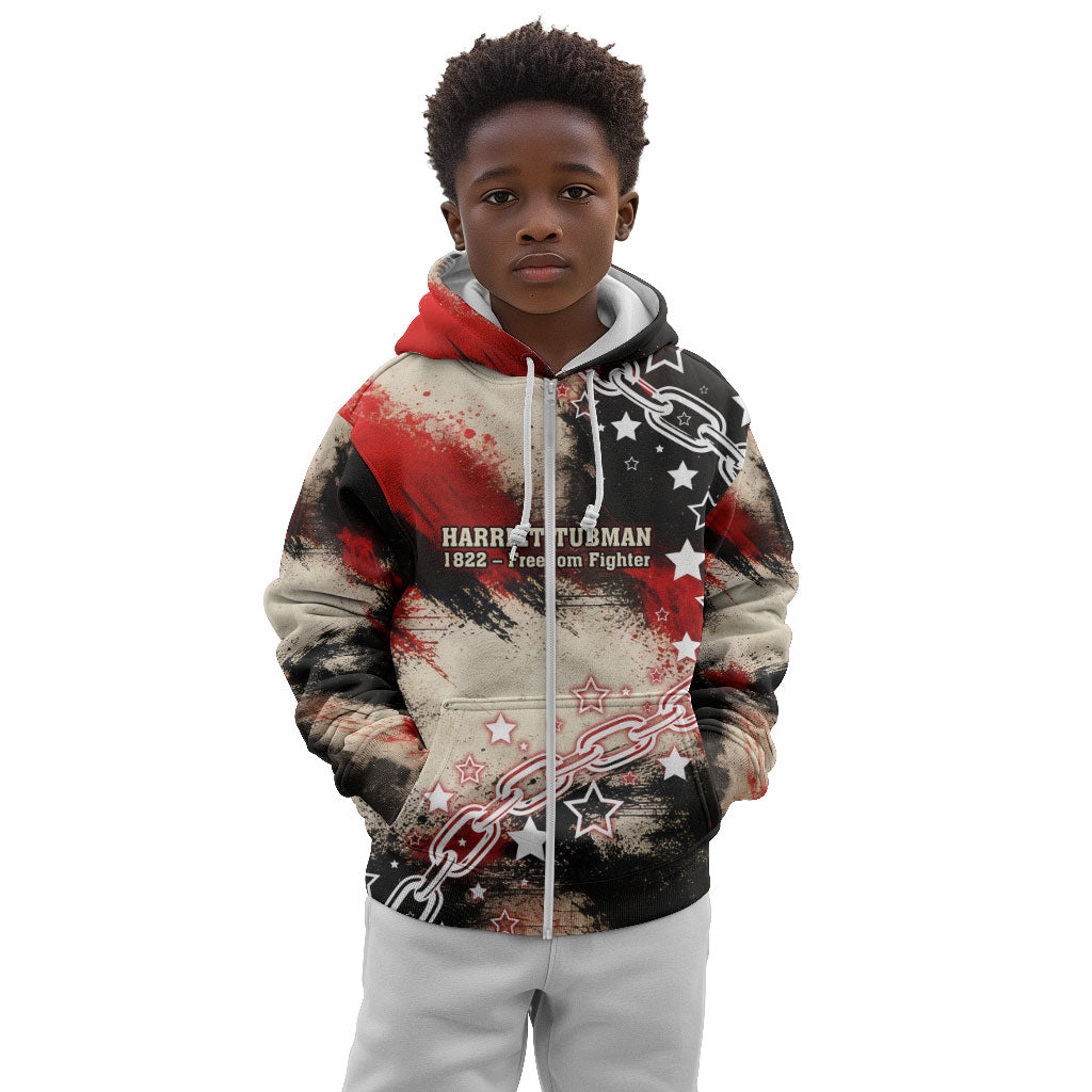 Freedom Fighter Harriet Tubman Kid Hoodie Freedom Was The Destination 1822