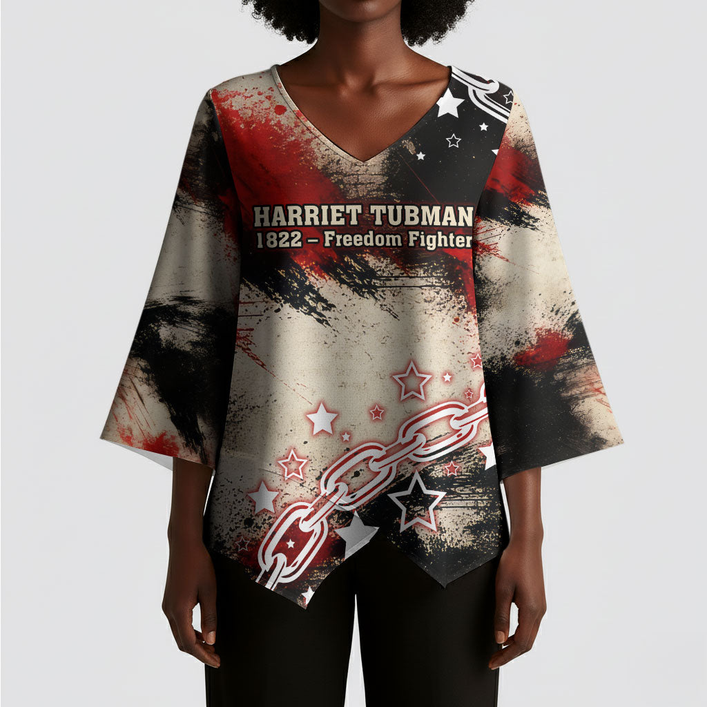 Freedom Fighter Harriet Tubman Kimono Sleeve Blouse Freedom Was The Destination 1822