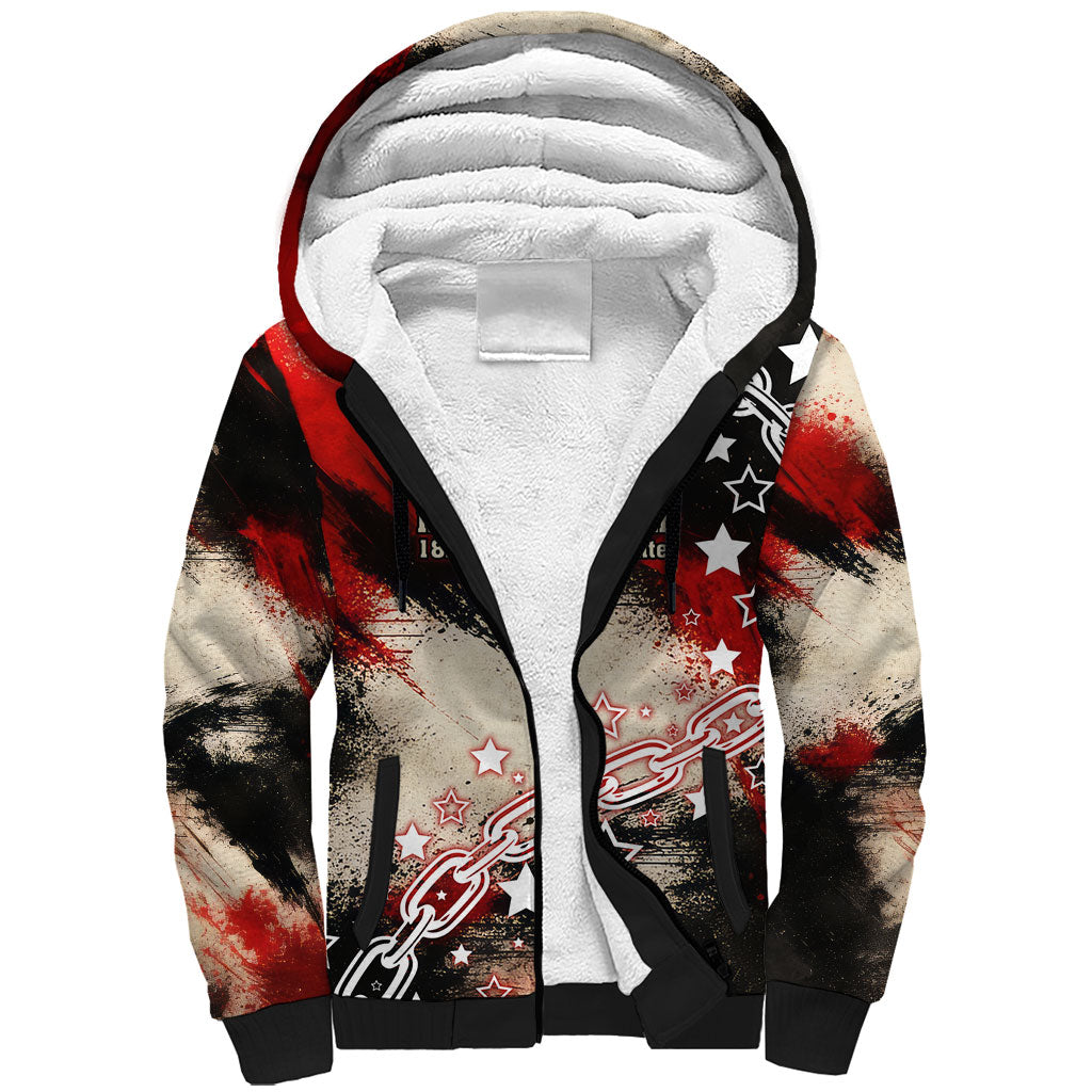 Freedom Fighter Harriet Tubman Sherpa Hoodie Freedom Was The Destination 1822