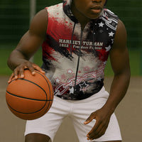 Freedom Fighter Harriet Tubman Sleeveless Zip Hoodie Freedom Was The Destination 1822