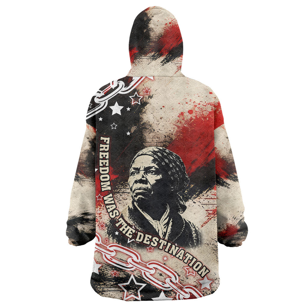 Freedom Fighter Harriet Tubman Wearable Blanket Hoodie Freedom Was The Destination 1822