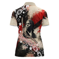 Freedom Fighter Harriet Tubman Women Polo Shirt Freedom Was The Destination 1822