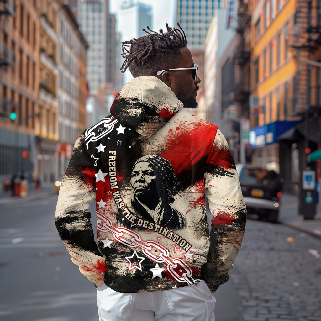 Freedom Fighter Harriet Tubman Zip Hoodie Freedom Was The Destination 1822