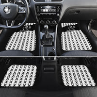 Malcolm X 101 Years Of Resistance Car Mats Civil Rights Leader Portrait - Monochrome X Pattern