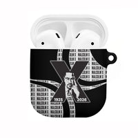 Malcolm X Legacy 1925-2026 AirPods Case African American Heritage - Iconic Portrait Silhouette