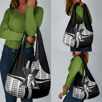 Malcolm X Legacy 1925-2026 Grocery Bag African American Heritage - Iconic Portrait Silhouette