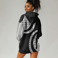 Malcolm X Legacy 1925-2026 Hoodie Dress African American Heritage - Iconic Portrait Silhouette