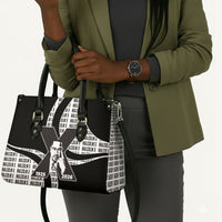 Malcolm X Legacy 1925-2026 Leather Bag African American Heritage - Iconic Portrait Silhouette