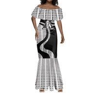 Malcolm X Legacy 1925-2026 Mermaid Dress African American Heritage - Iconic Portrait Silhouette