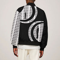 Malcolm X Legacy 1925-2026 Sleeve Zip Bomber Jacket African American Heritage - Iconic Portrait Silhouette