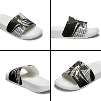 Malcolm X Legacy 1925-2026 Slide Sandals African American Heritage - Iconic Portrait Silhouette