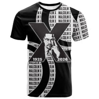Malcolm X Legacy 1925-2026 T shirt African American Heritage - Iconic Portrait Silhouette