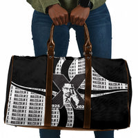 Malcolm X Legacy 1925-2026 Travel Bag African American Heritage - Iconic Portrait Silhouette