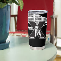 Malcolm X Legacy 1925-2026 Tumbler Cup African American Heritage - Iconic Portrait Silhouette