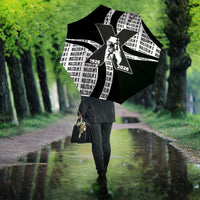 Malcolm X Legacy 1925-2026 Umbrella African American Heritage - Iconic Portrait Silhouette