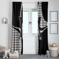 Malcolm X Legacy 1925-2026 Window Curtain African American Heritage - Iconic Portrait Silhouette