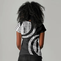 Malcolm X Legacy 1925-2026 Women V-Neck T-Shirt African American Heritage - Iconic Portrait Silhouette