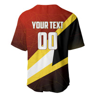 Personalized Belgium Red Devils Football Mascot Baseball Jersey Fierce Devil Graphic With Belgian Flag