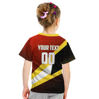 Personalized Belgium Red Devils Football Mascot Kid T Shirt Fierce Devil Graphic With Belgian Flag