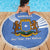 Somalia Beach Blanket with Coat of Arms One Star One Nation Blue White Spirit