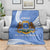 Somalia Blanket with Coat of Arms One Star One Nation Blue White Spirit