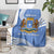 Somalia Blanket with Coat of Arms One Star One Nation Blue White Spirit