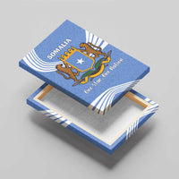 Somalia Canvas Wall Art with Coat of Arms One Star One Nation Blue White Spirit
