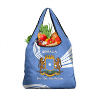Somalia Grocery Bag with Coat of Arms One Star One Nation Blue White Spirit
